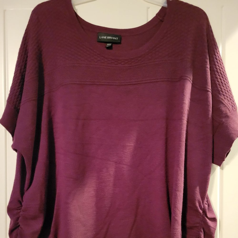 Lane Bryant side ruched sweater